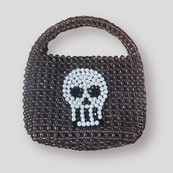 Skull Beaded 2 Way Bag - Picture 1 of 5